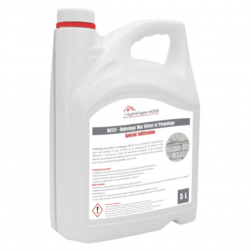 HG124 - Hydrofuge Murs Béton et Parpaings - 15 litres