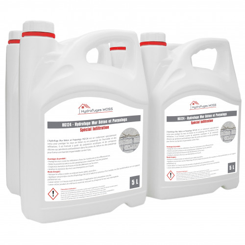 HG124 - Hydrofuge Murs Béton et Parpaings 20L