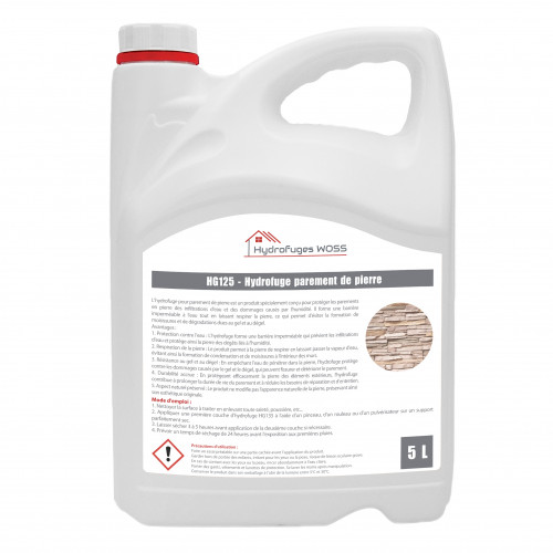 HG125 - Hydrofuge parement de pierre - 15 litres