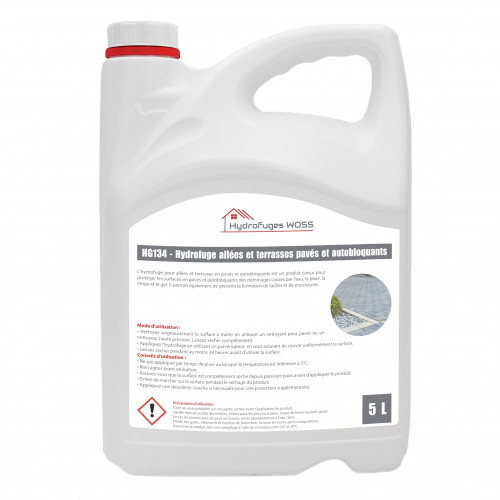 HG134 - Hydrofuge Pavés et Autobloquants - 5 litres