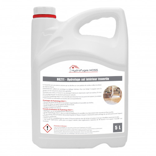 HG211 - Hydrofuge sol intérieur travertin 5 litres